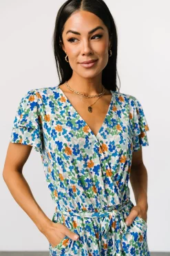 Baltic Born Daytona Romper | Blue + Green Multi