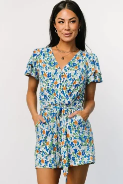 Baltic Born Daytona Romper | Blue + Green Multi
