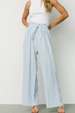 Baltic Born Delphi Wide Leg Pants | Blue Stripe
