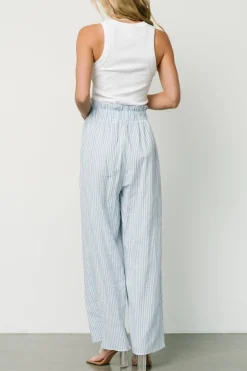 Baltic Born Delphi Wide Leg Pants | Blue Stripe