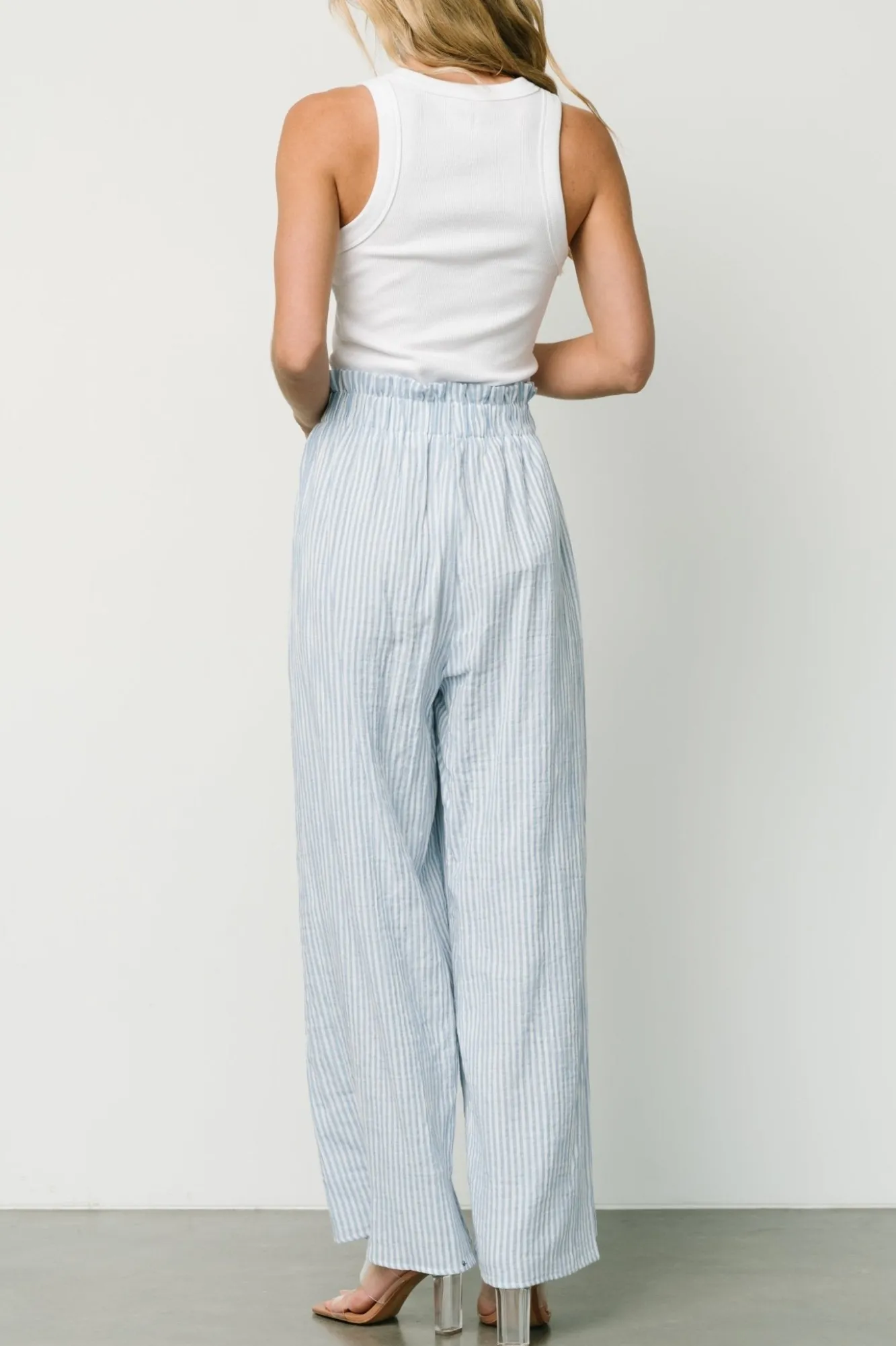Baltic Born Delphi Wide Leg Pants | Blue Stripe
