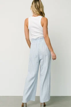 Baltic Born Delphi Wide Leg Pants | Blue Stripe