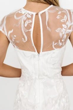 Baltic Born Delphine Applique Midi Dress | Off White