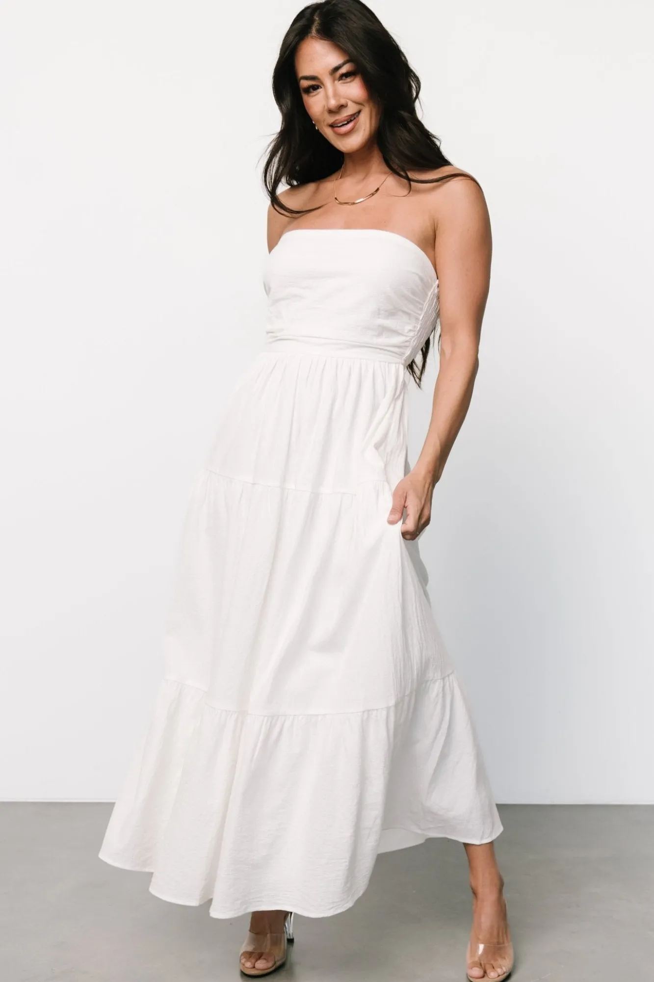 Baltic Born Delray Strapless Dress | Off White
