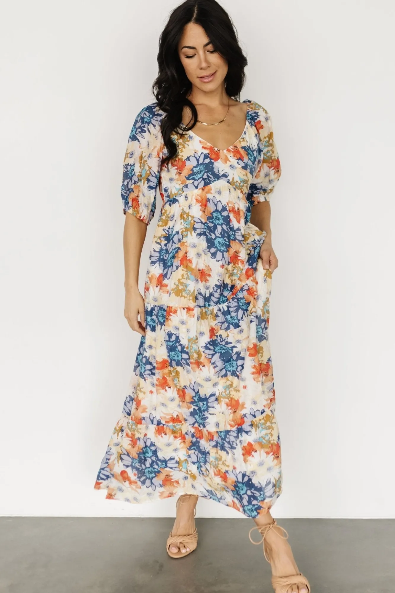 Baltic Born Denton Midi Dress | Blue Multi