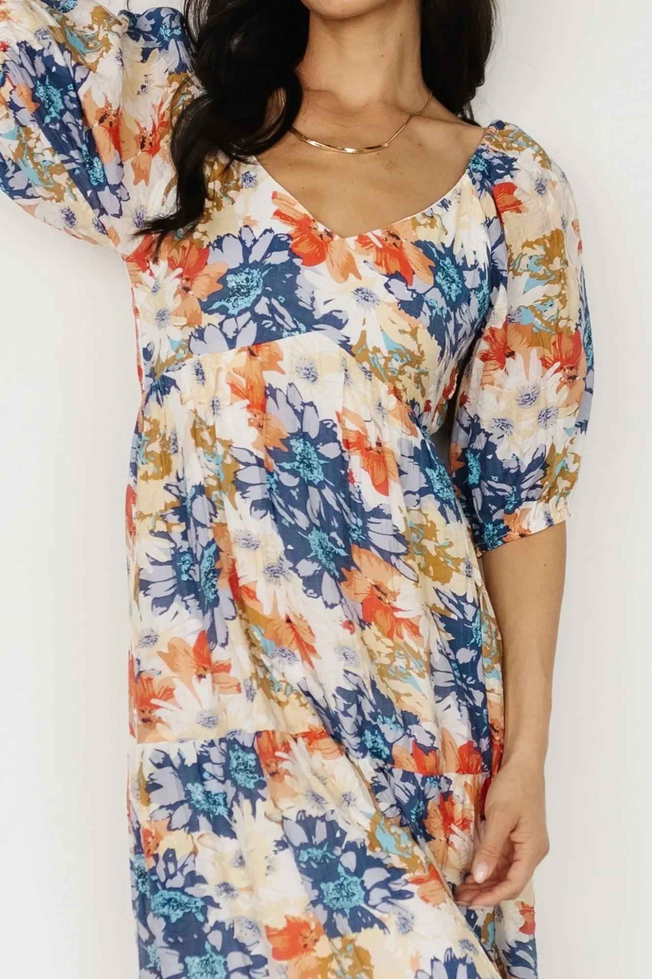 Baltic Born Denton Midi Dress | Blue Multi