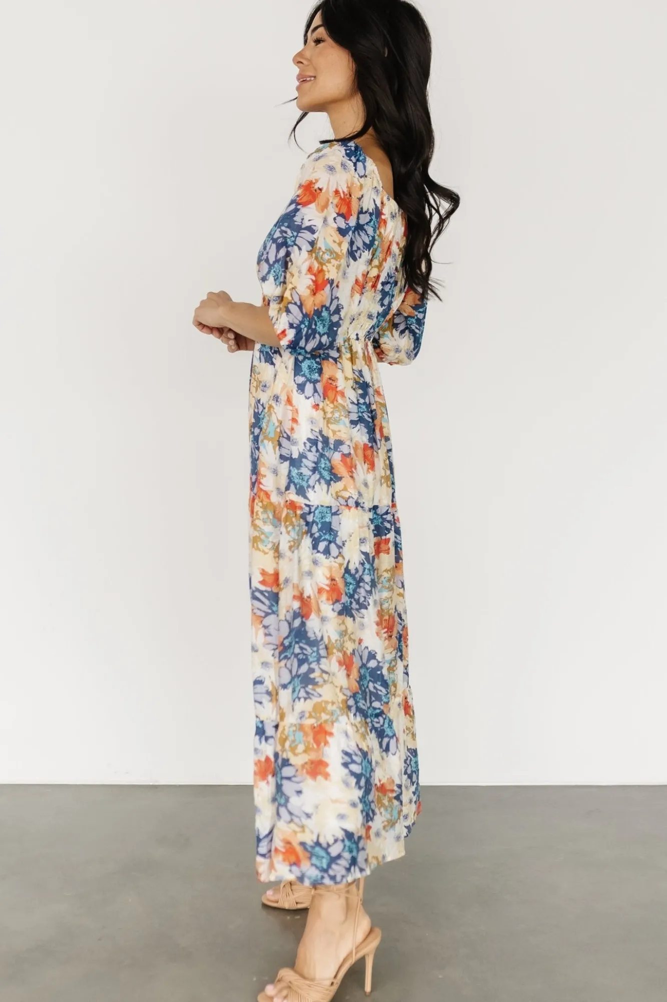 Baltic Born Denton Midi Dress | Blue Multi