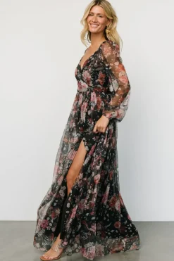 Baltic Born Desiree Tulle Maxi Dress | Black + Berry