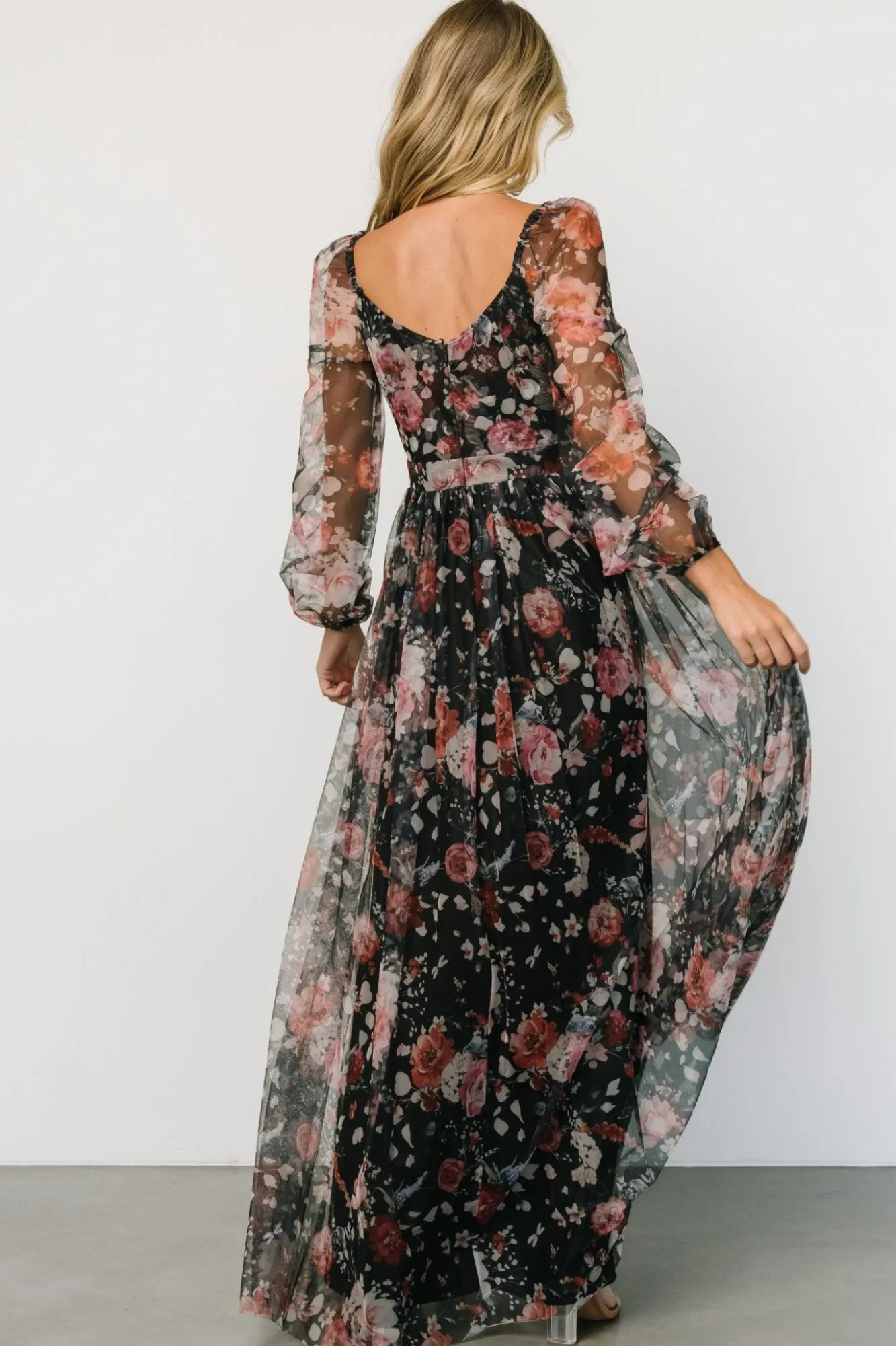 Baltic Born Desiree Tulle Maxi Dress | Black + Berry