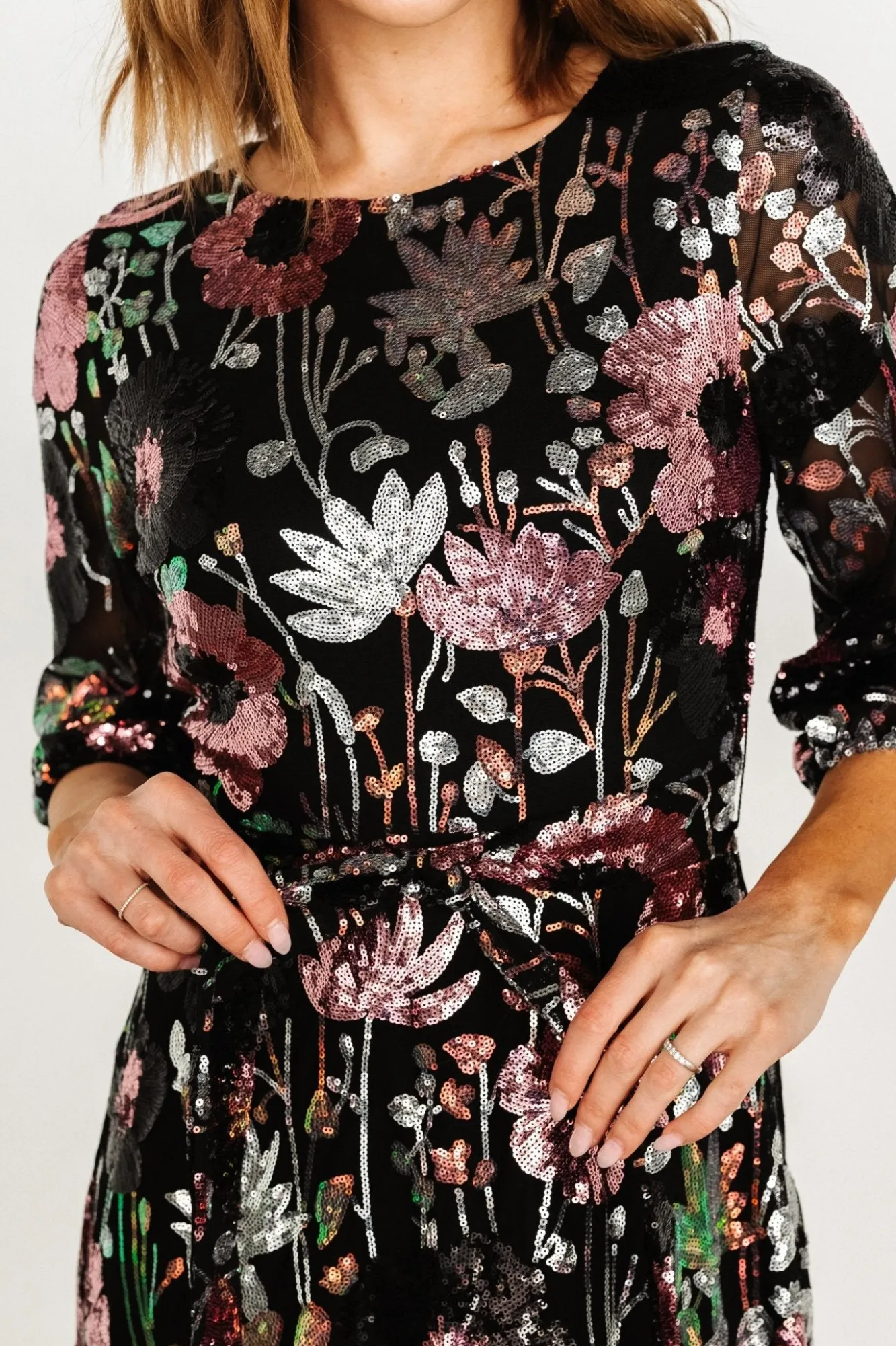 Baltic Born Destiny Sequin Maxi Dress | Black Multi