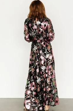 Baltic Born Destiny Sequin Maxi Dress | Black Multi