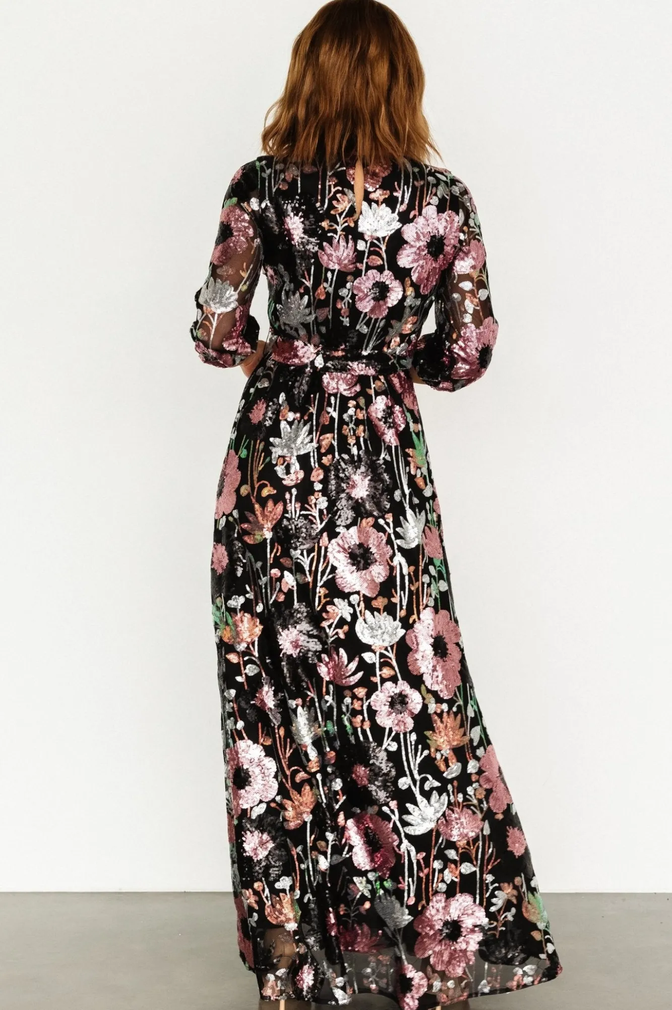 Baltic Born Destiny Sequin Maxi Dress | Black Multi