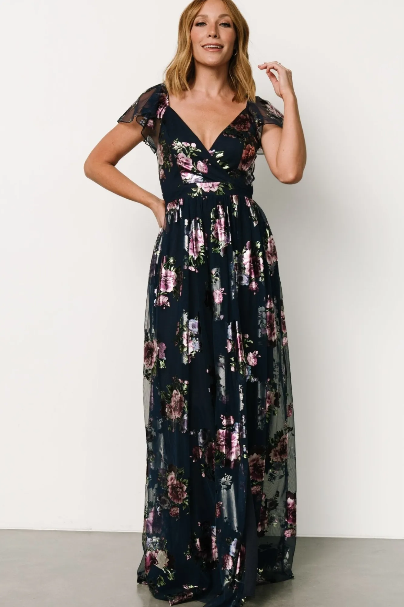 Baltic Born Devany Maxi Dress | Navy Multi