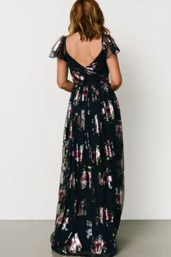 Baltic Born Devany Maxi Dress | Navy Multi
