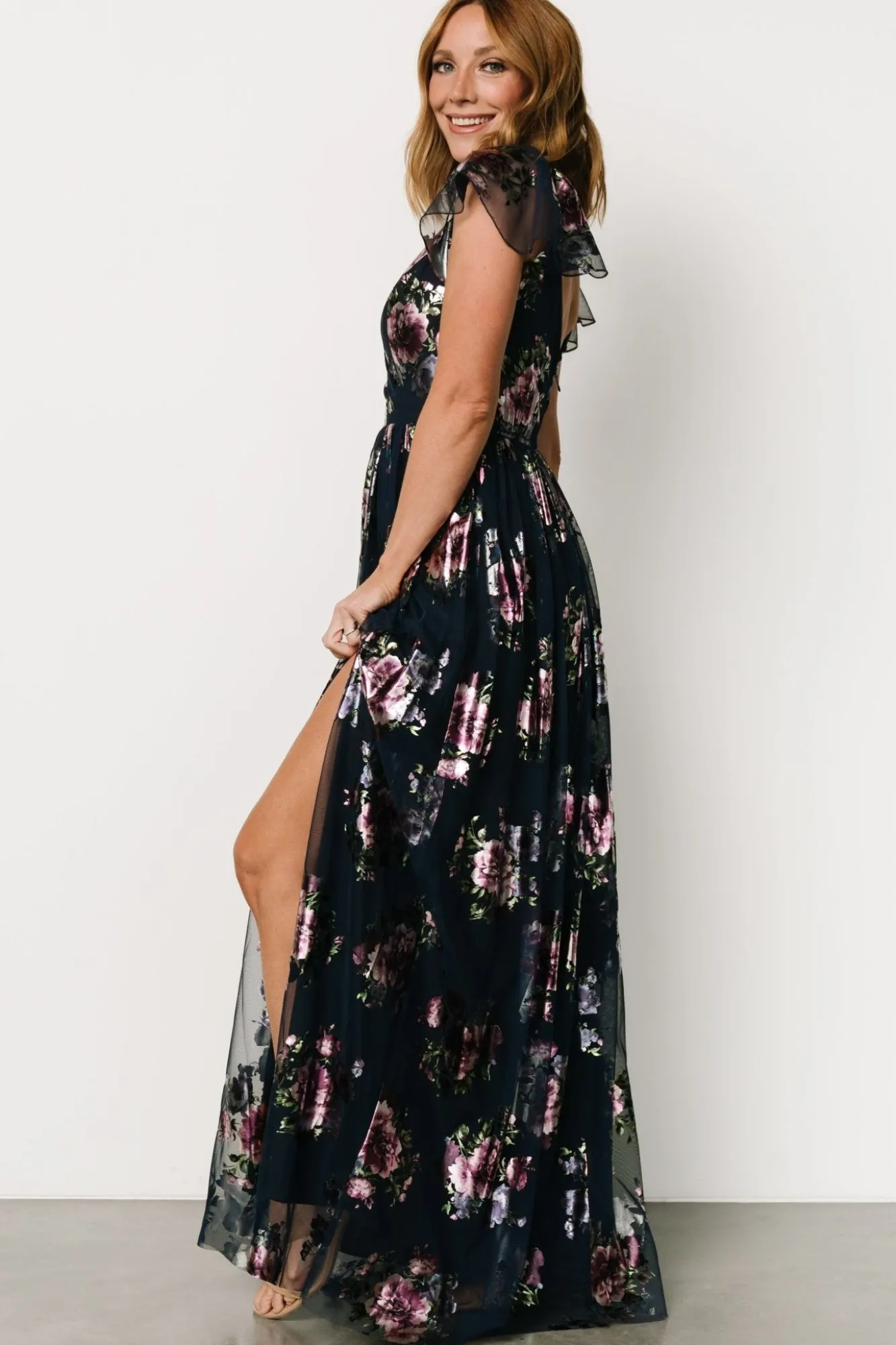 Baltic Born Devany Maxi Dress | Navy Multi