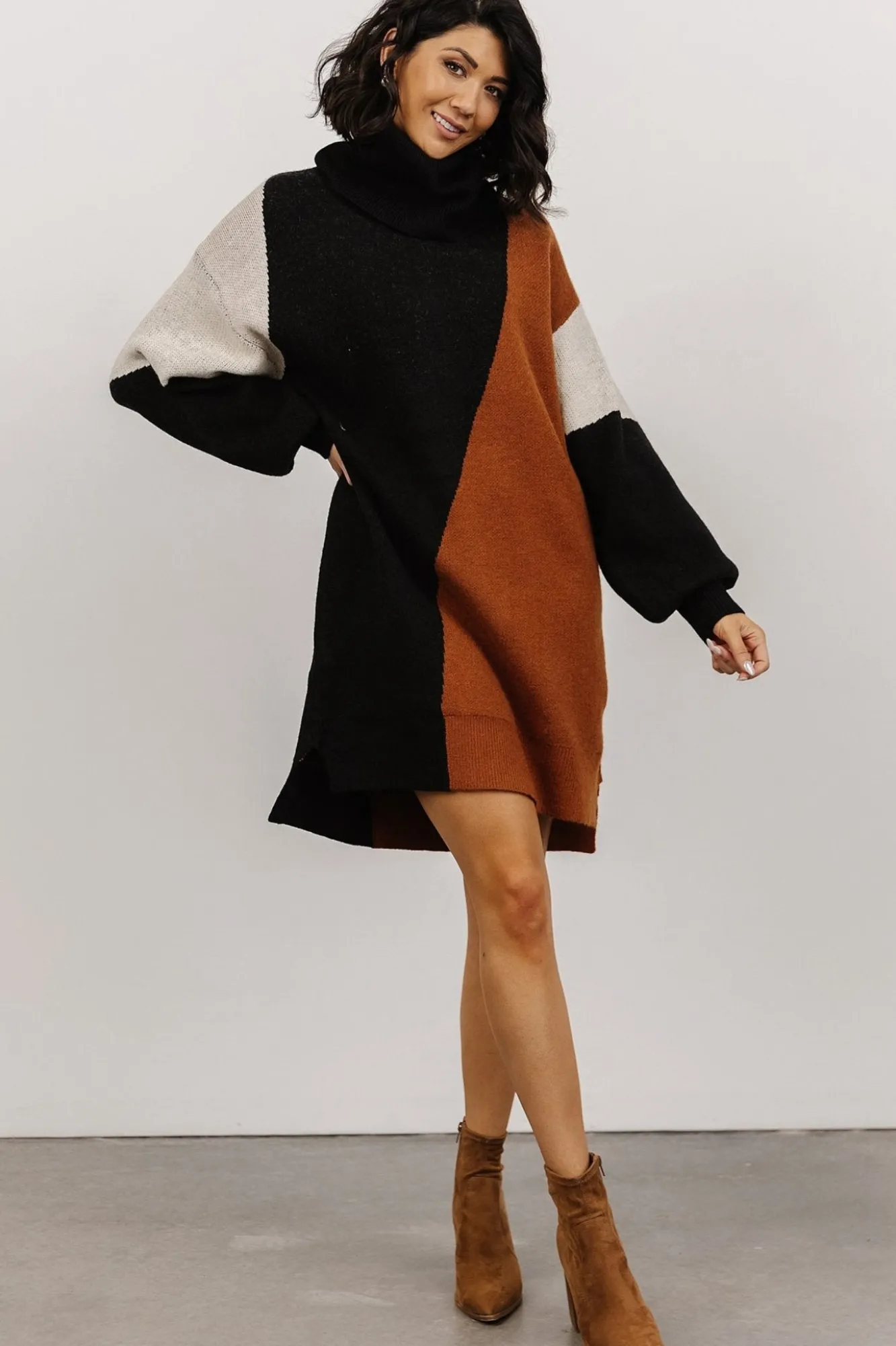 Baltic Born Diego Sweater Dress | Black Multi