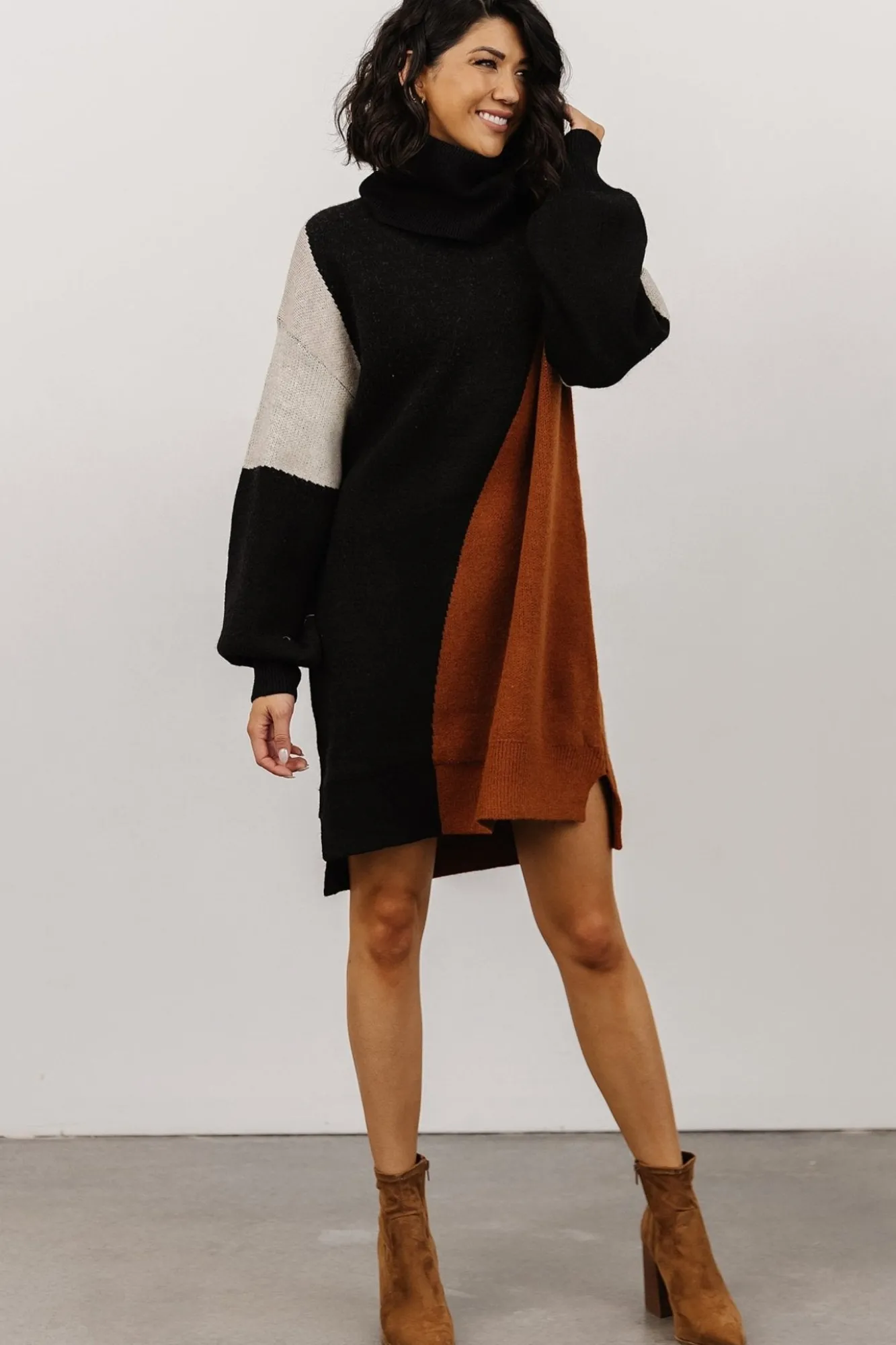 Baltic Born Diego Sweater Dress | Black Multi