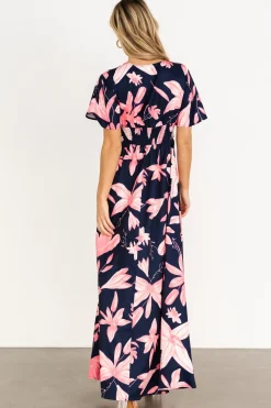 Baltic Born Dina Maxi Dress | Navy + Pink Floral