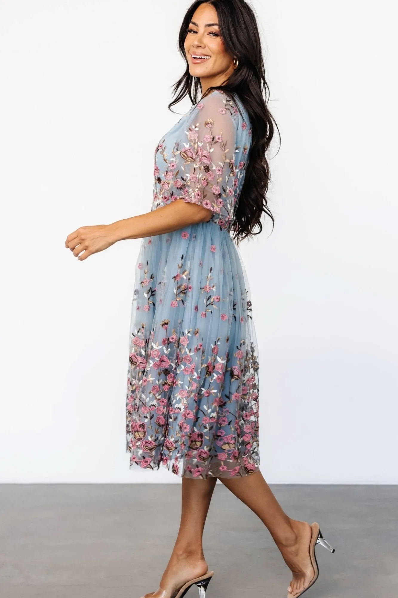 Baltic Born Duchess Tulle Dress | Blue Garden