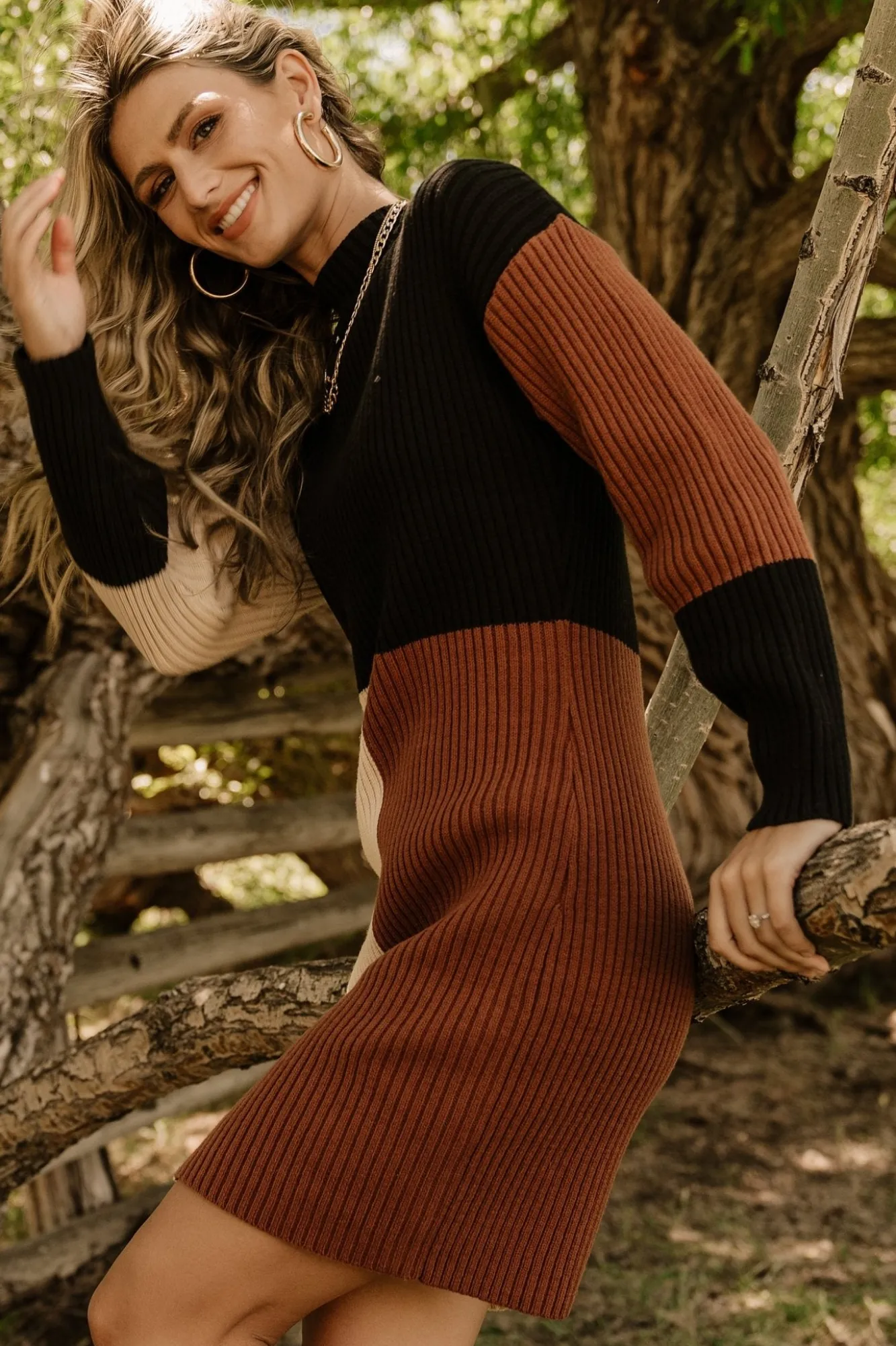 Baltic Born Easton Sweater Dress | Black Multi