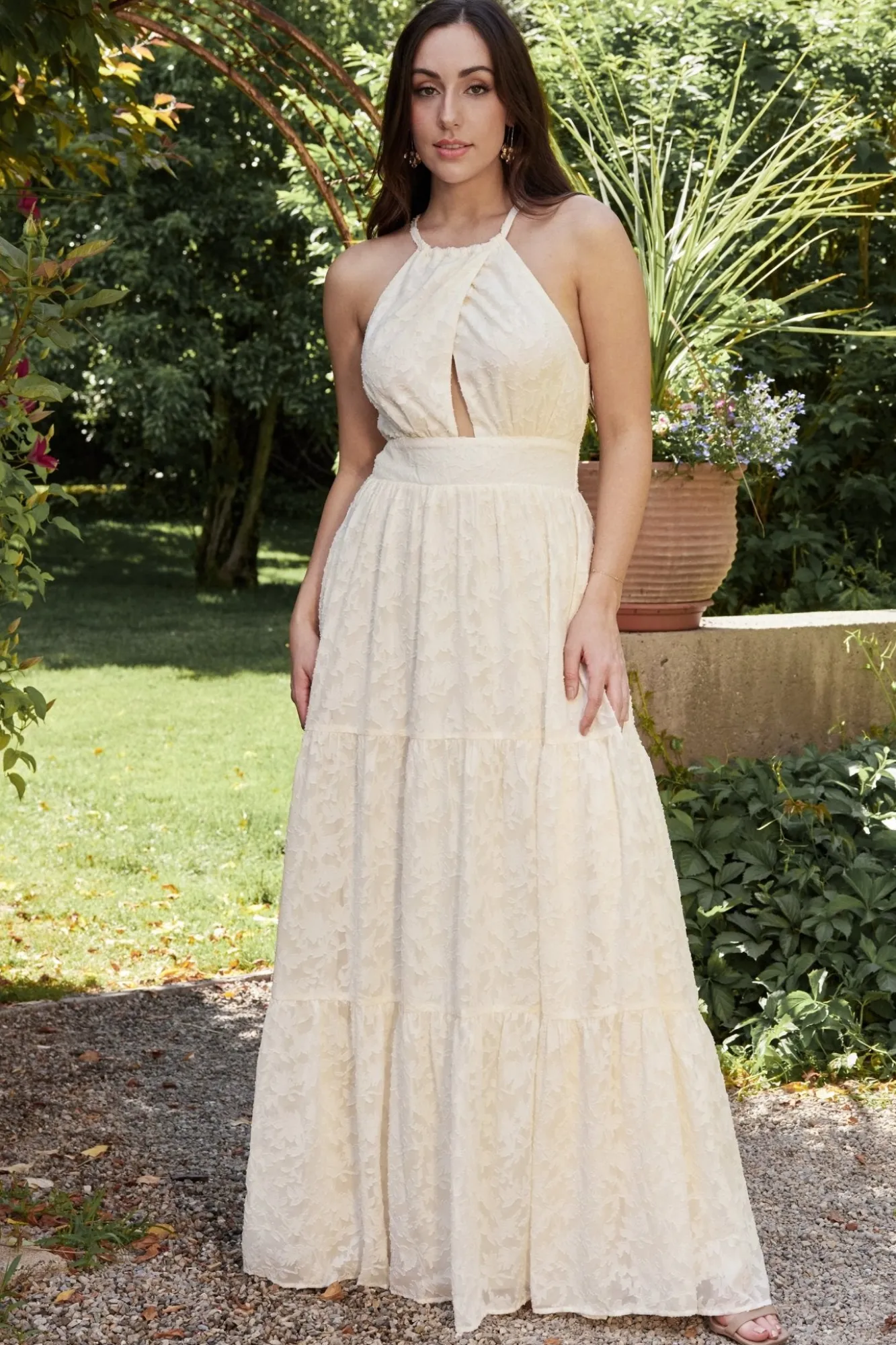 Baltic Born Eilish Embossed Maxi Dress |