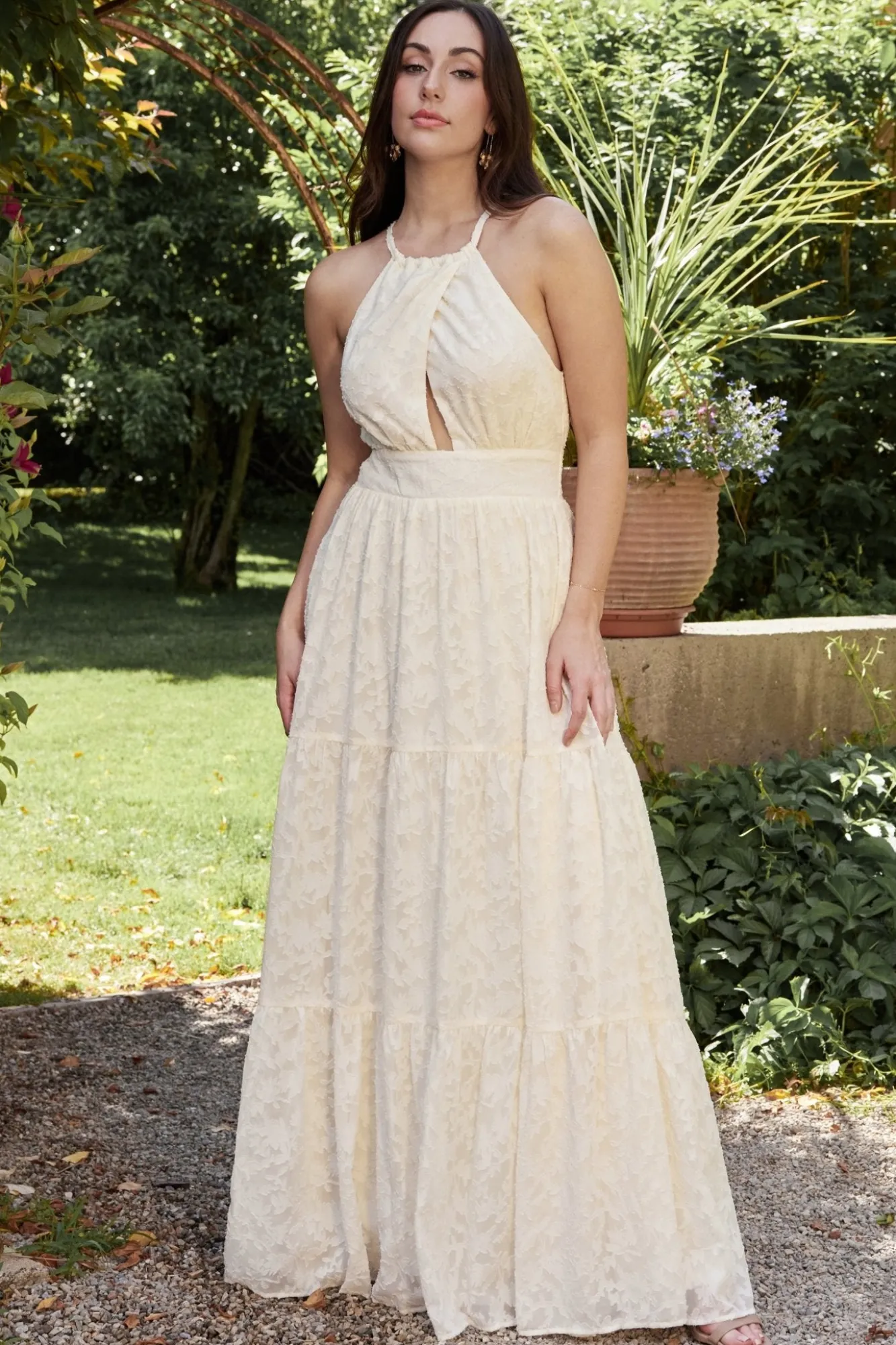 Baltic Born Eilish Embossed Maxi Dress |