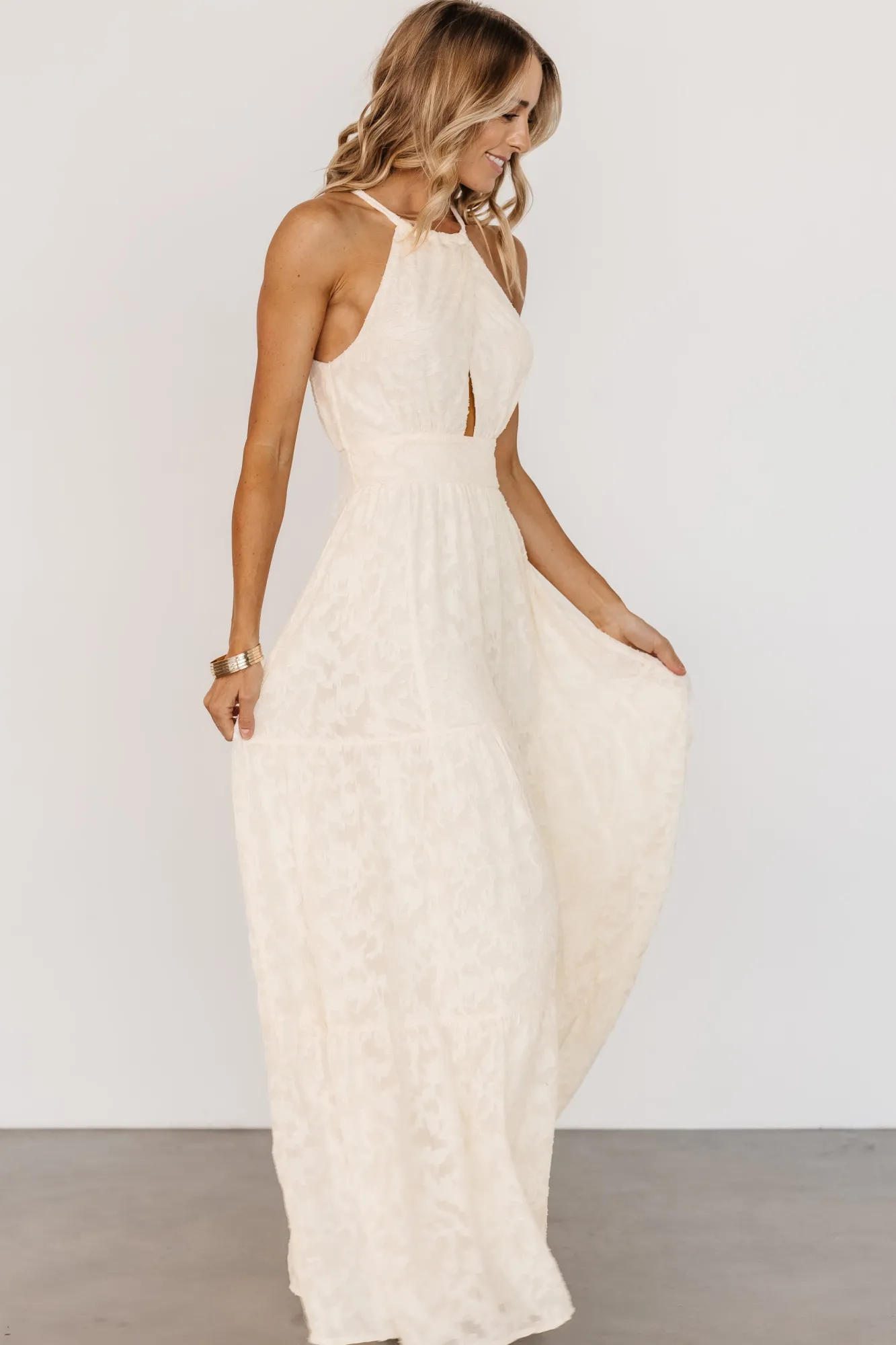 Baltic Born Eilish Embossed Maxi Dress |