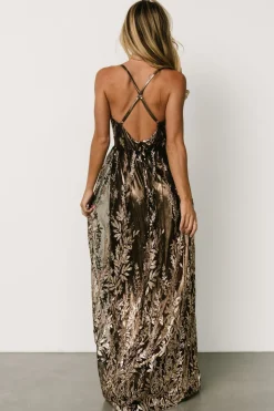 Baltic Born Eirena Sparkle Gown | Bronze + Gold
