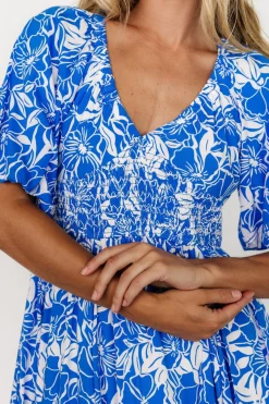 Baltic Born Elaine Maxi Dress | Blue + White