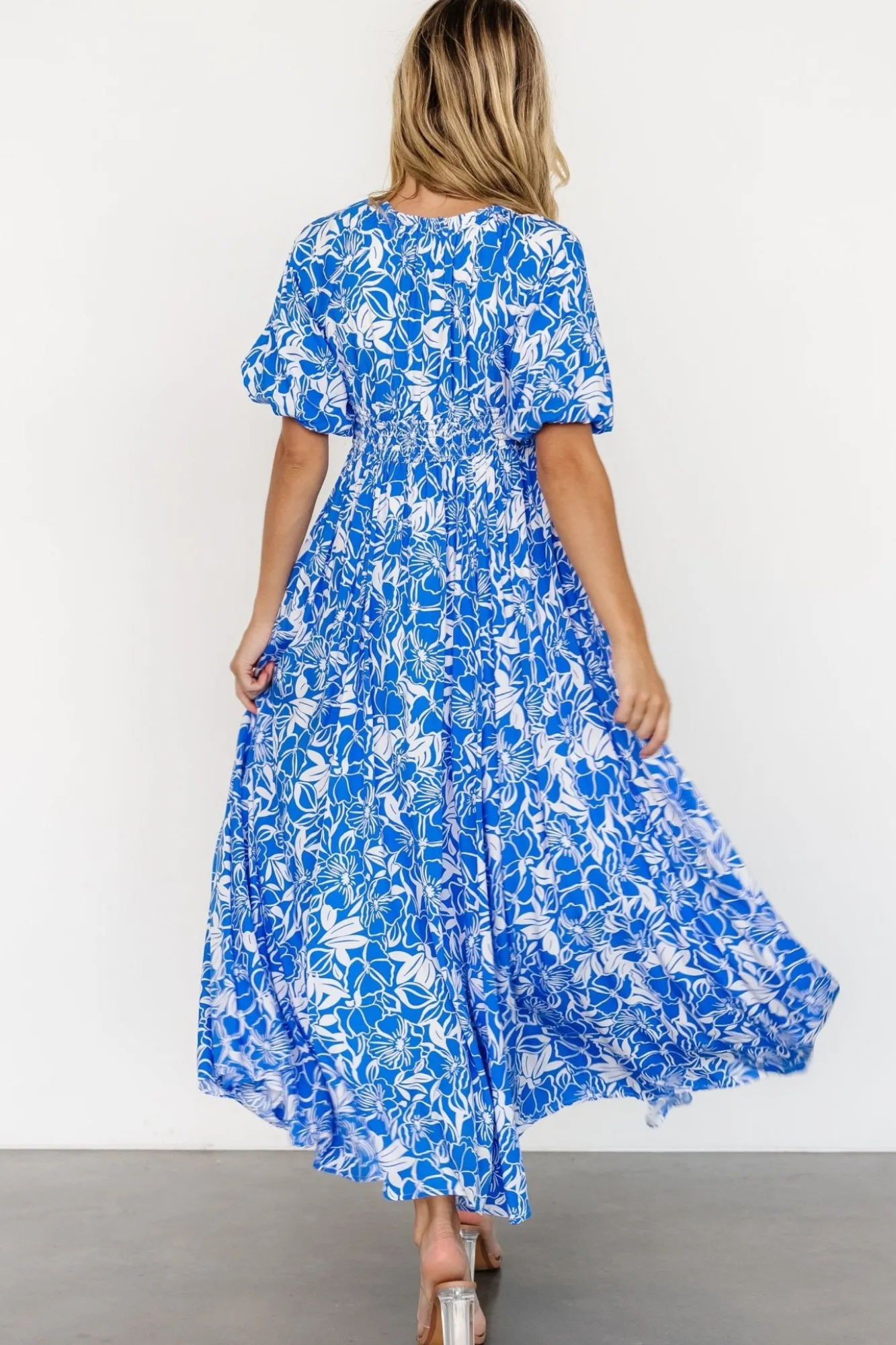 Baltic Born Elaine Maxi Dress | Blue + White