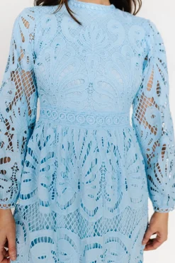 Baltic Born Eldora Lace Midi Dress | Light Blue