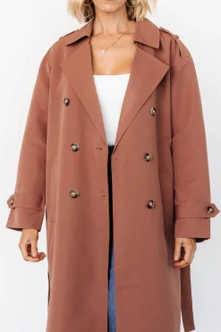 Baltic Born Elias Trench Coat | Warm Brown