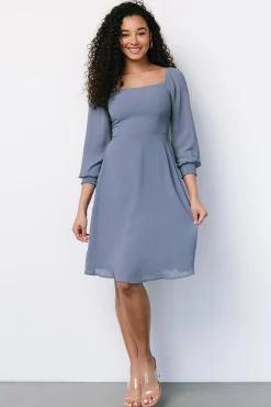 Baltic Born Elise Short Dress | Whisper Blue