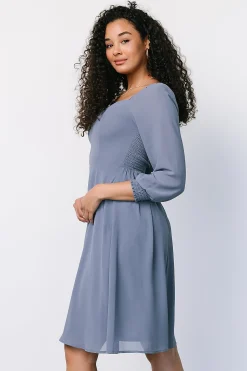 Baltic Born Elise Short Dress | Whisper Blue
