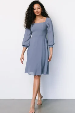 Baltic Born Elise Short Dress | Whisper Blue