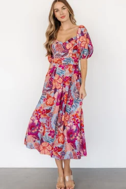Baltic Born Elisha Midi Dress | Blue + Multi Floral