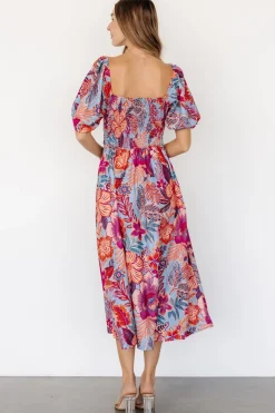 Baltic Born Elisha Midi Dress | Blue + Multi Floral