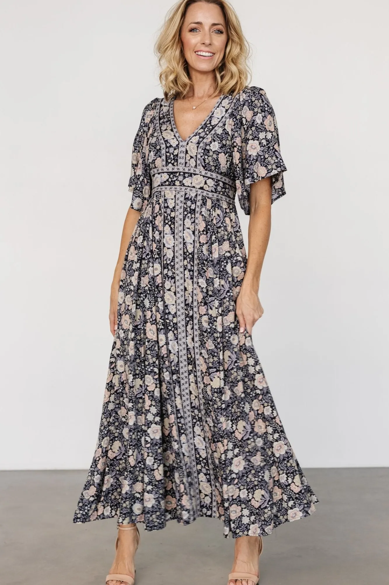 Baltic Born Elissa Maxi Dress | Midnight Floral