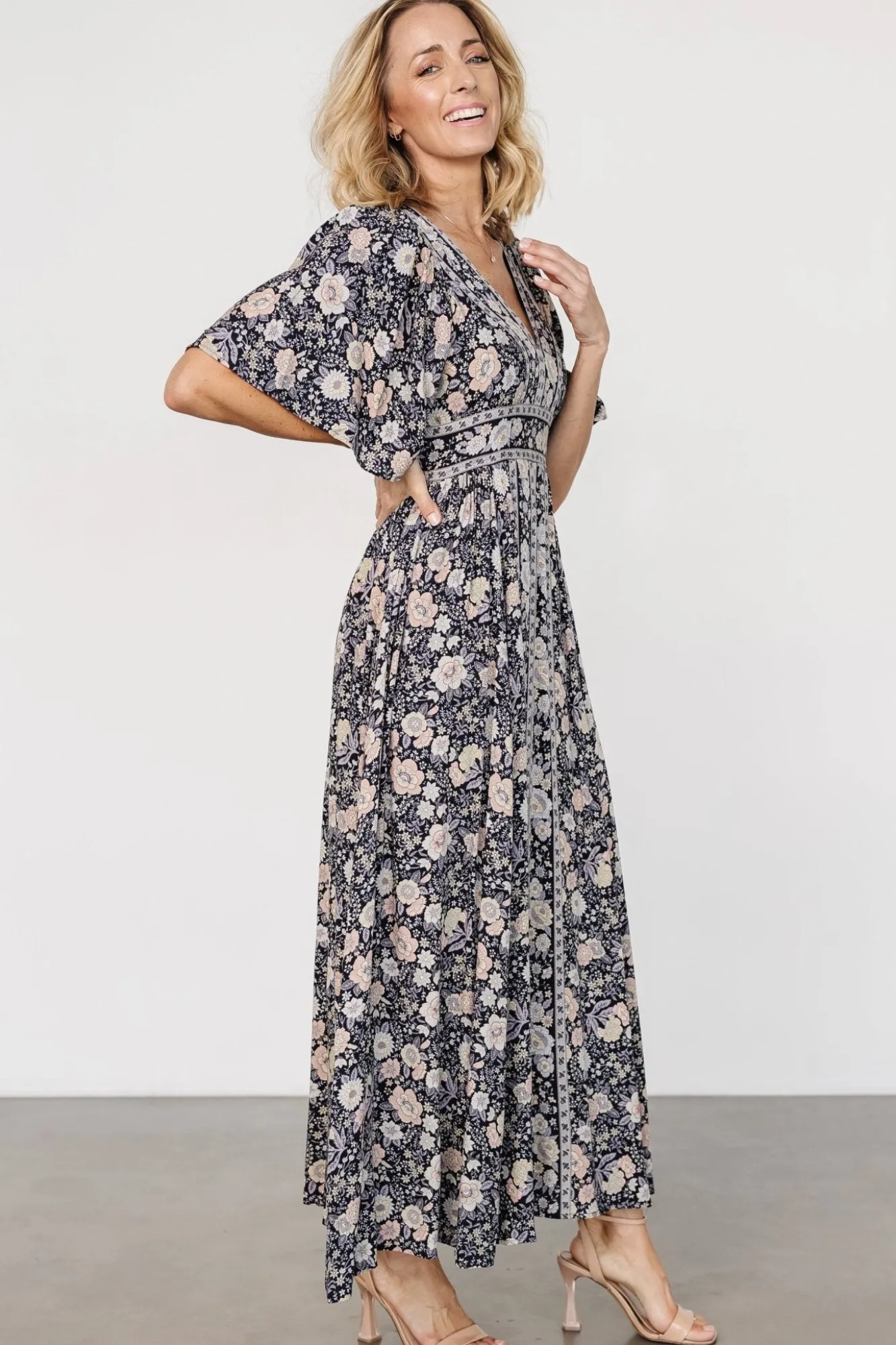Baltic Born Elissa Maxi Dress | Midnight Floral