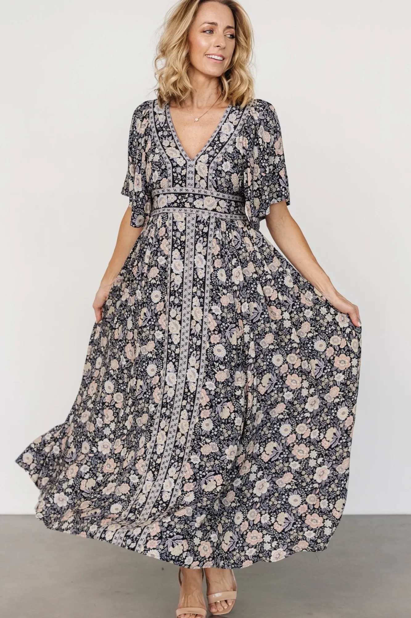 Baltic Born Elissa Maxi Dress | Midnight Floral