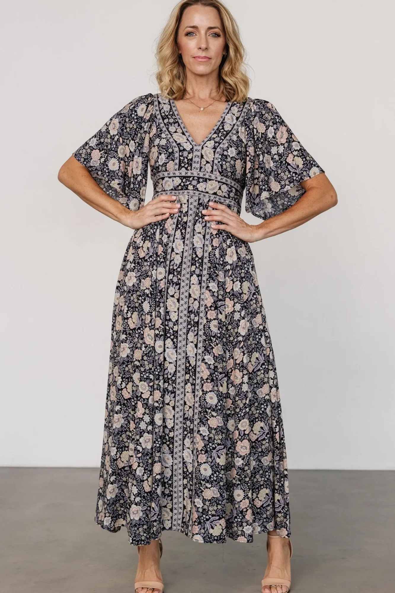 Baltic Born Elissa Maxi Dress | Midnight Floral