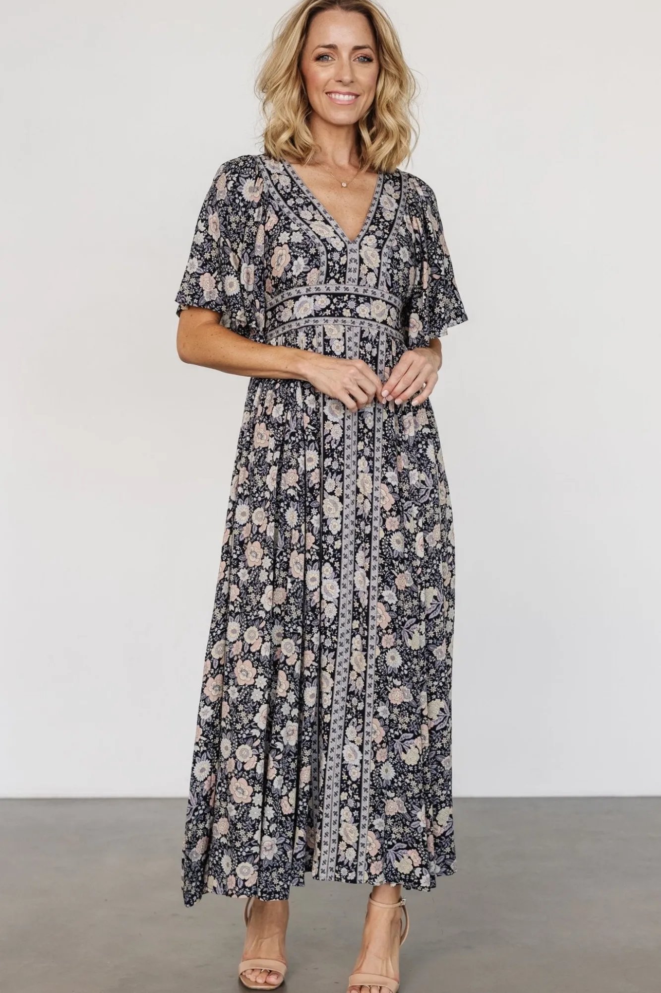 Baltic Born Elissa Maxi Dress | Midnight Floral