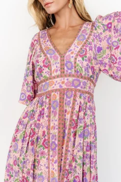Baltic Born Elissa Maxi Dress | Pink Multi Floral