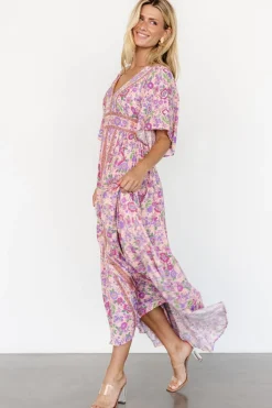 Baltic Born Elissa Maxi Dress | Pink Multi Floral