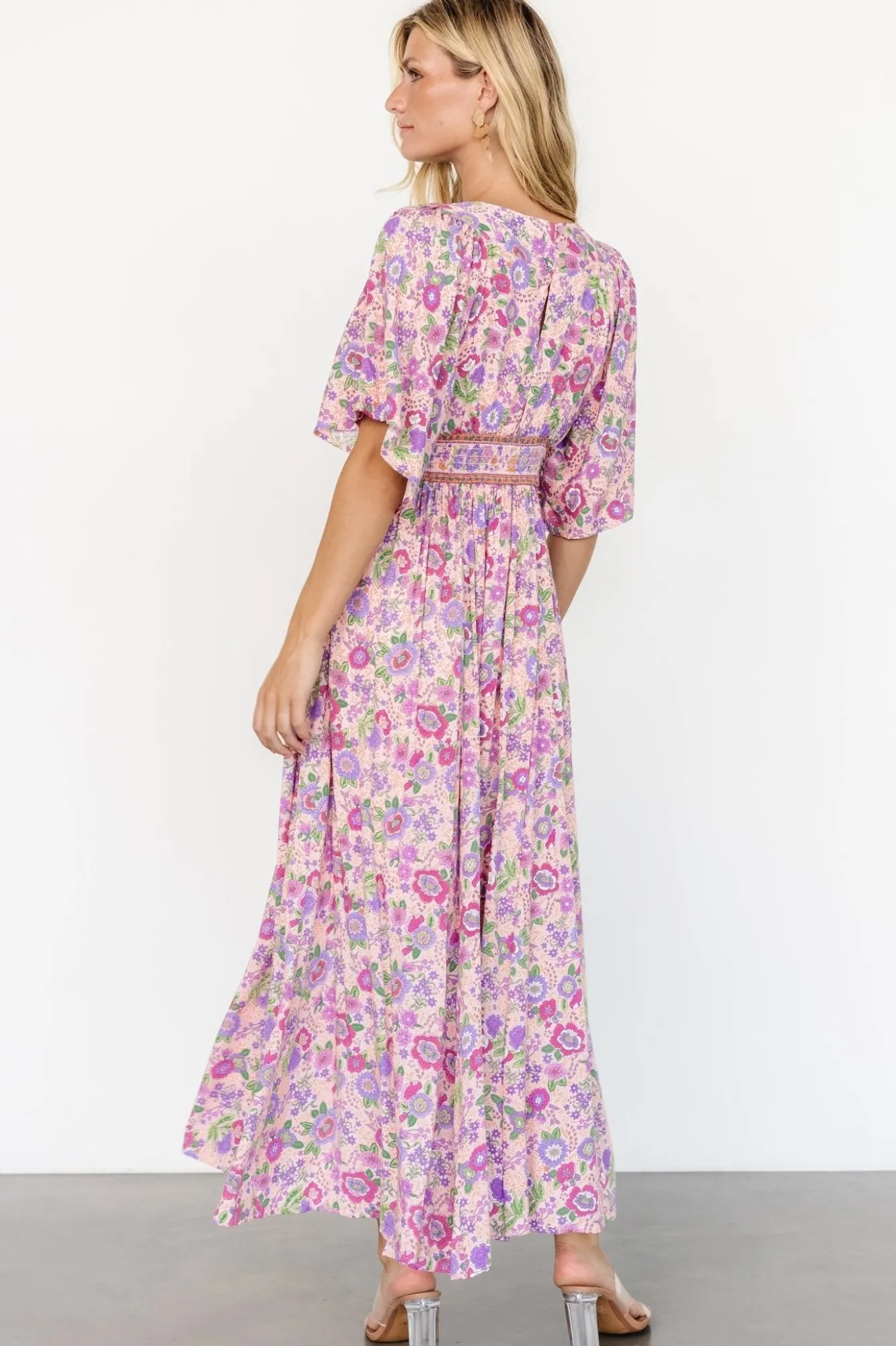 Baltic Born Elissa Maxi Dress | Pink Multi Floral