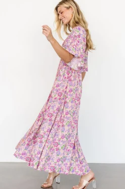Baltic Born Elissa Maxi Dress | Pink Multi Floral