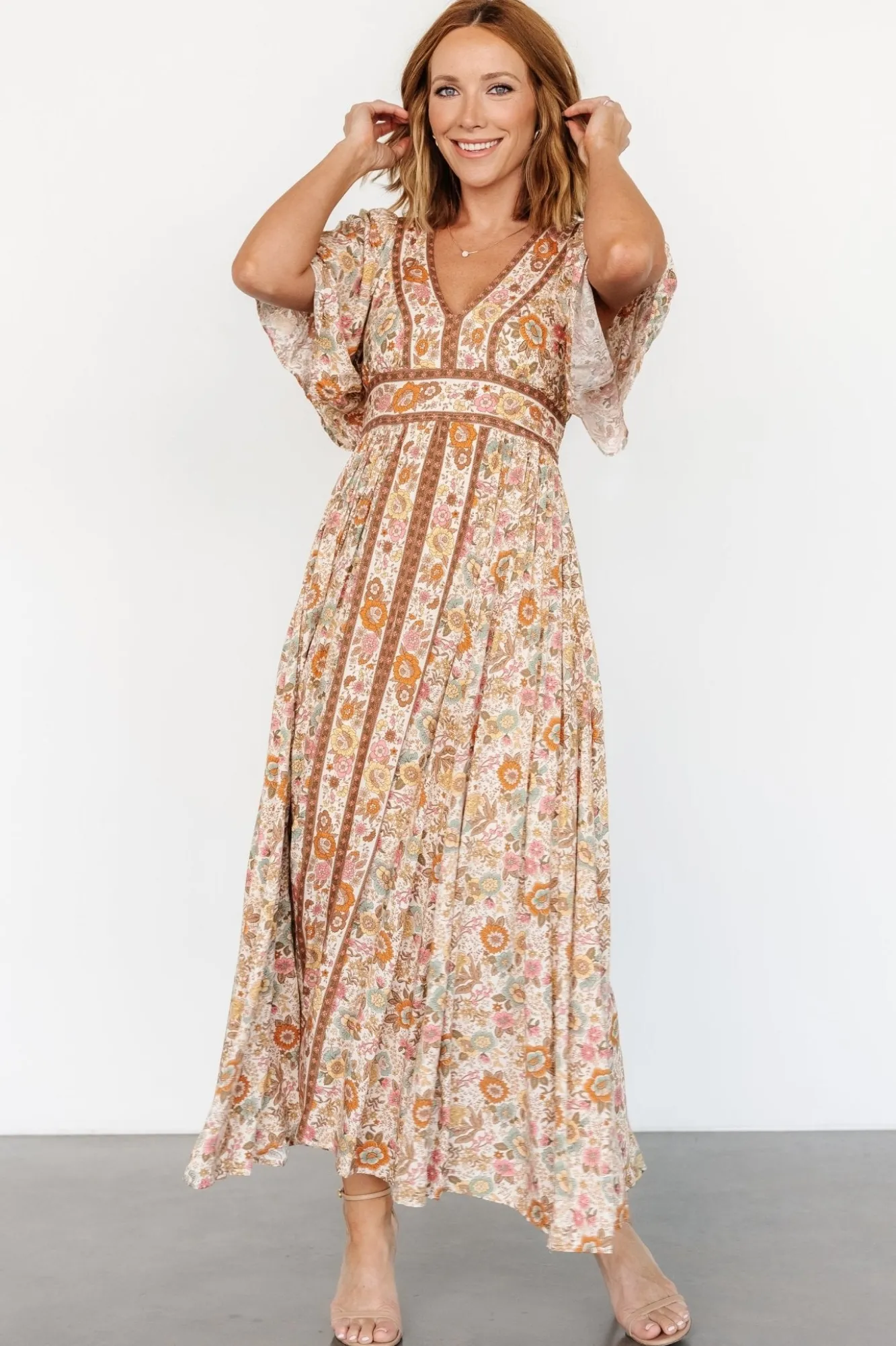 Baltic Born Elissa Maxi Dress | Vintage Cream Floral