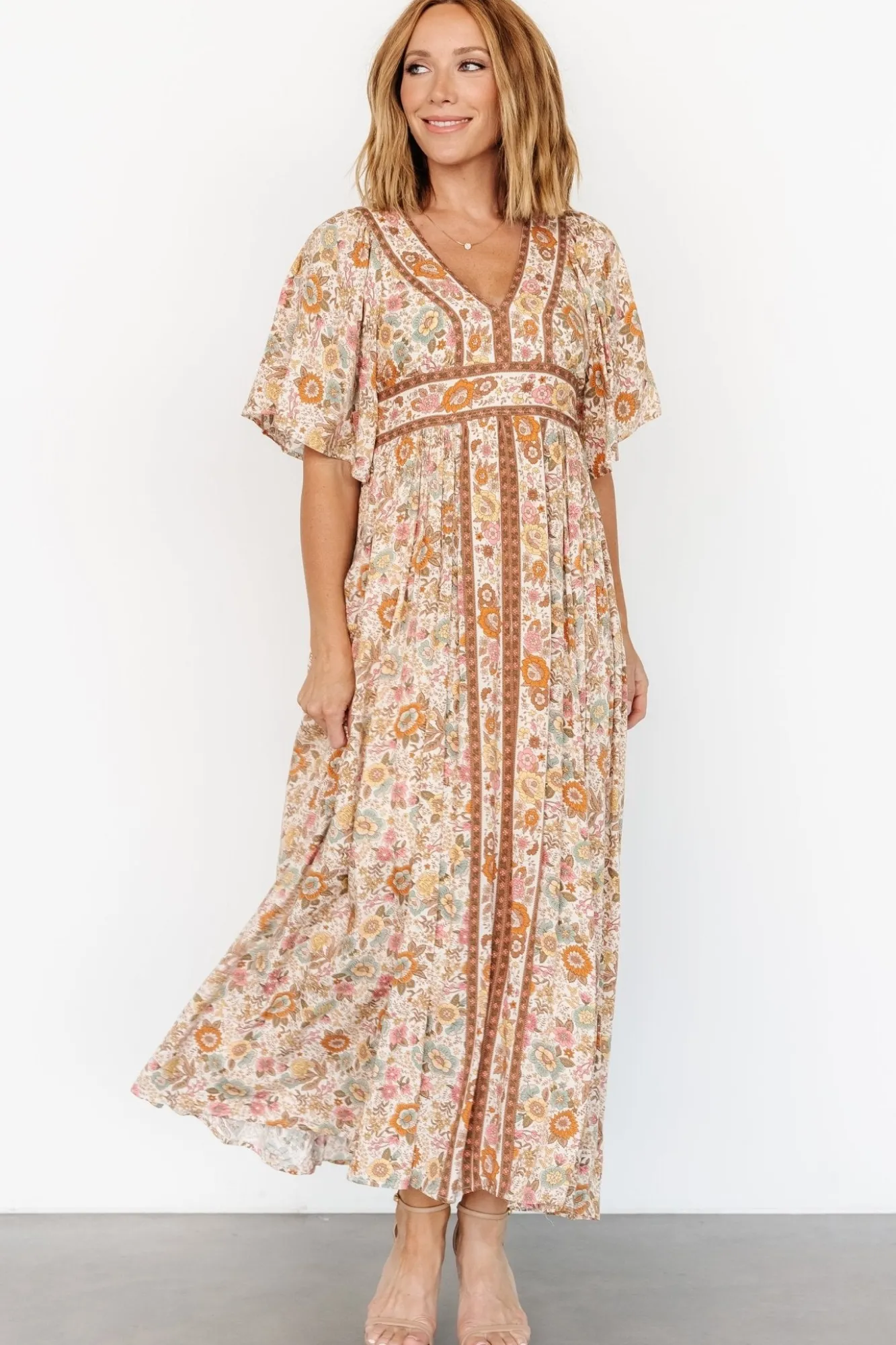Baltic Born Elissa Maxi Dress | Vintage Cream Floral
