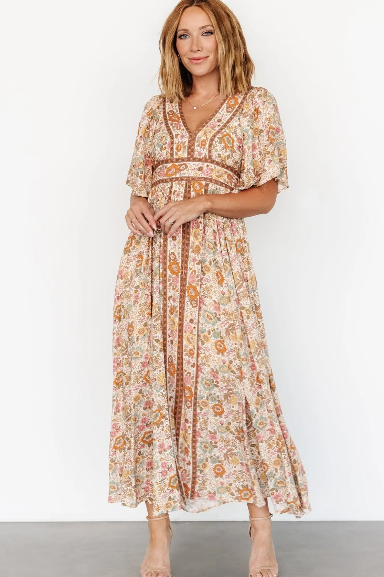 Baltic Born Elissa Maxi Dress | Vintage Cream Floral