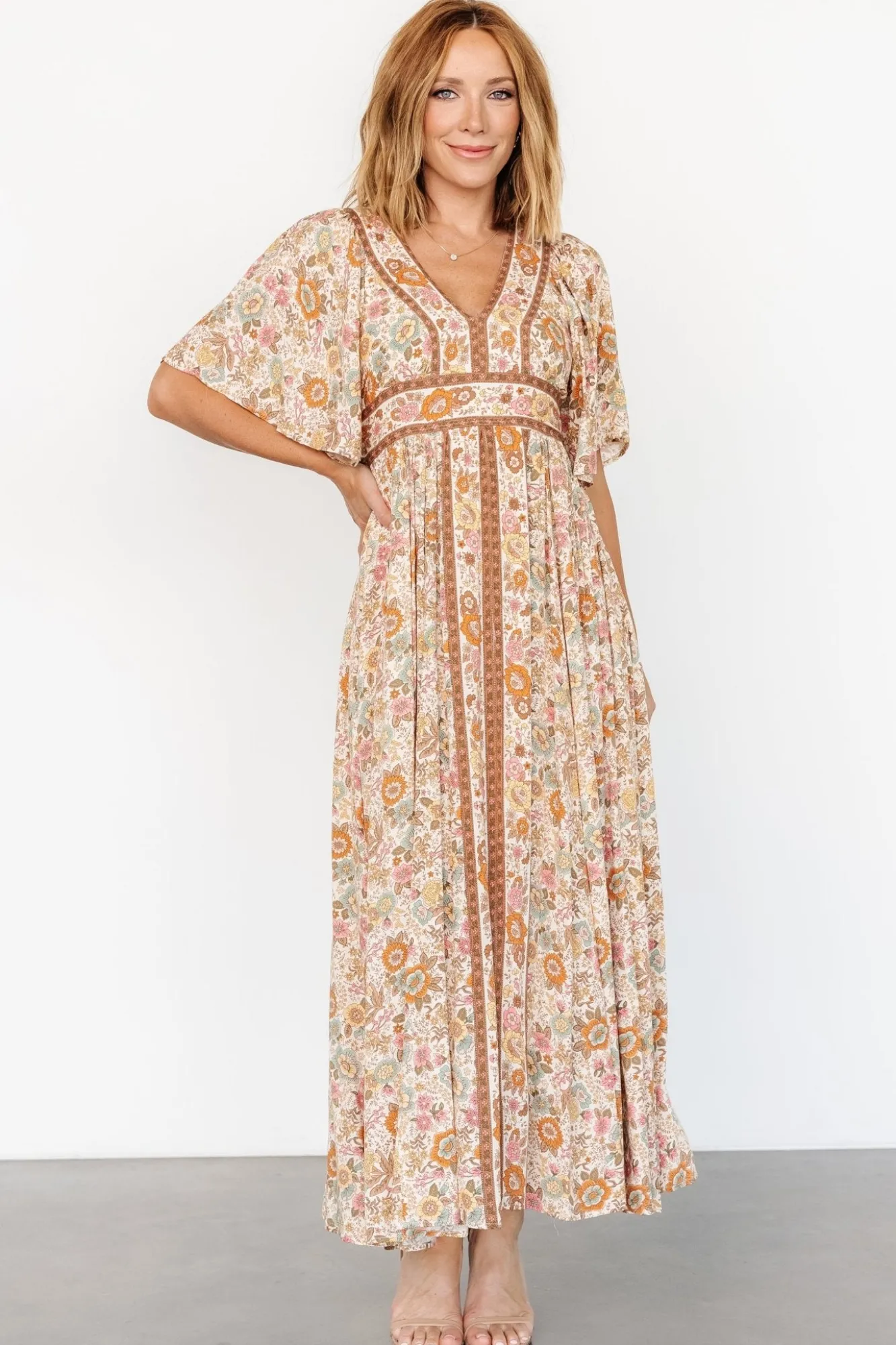 Baltic Born Elissa Maxi Dress | Vintage Cream Floral